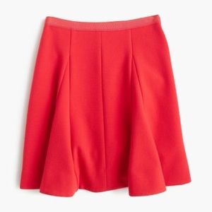 J. Crew Circle Mini Skirt in Crinkle Crepe